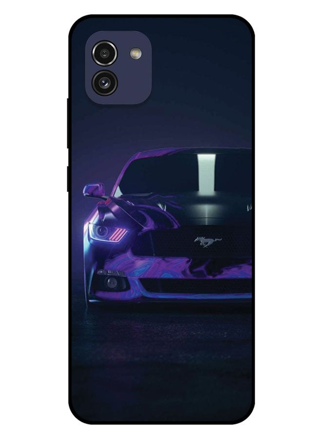 EYE CATCH Printed Protective Case Cover For Samsung Galaxy A03  -  Mustang Car - Image 1