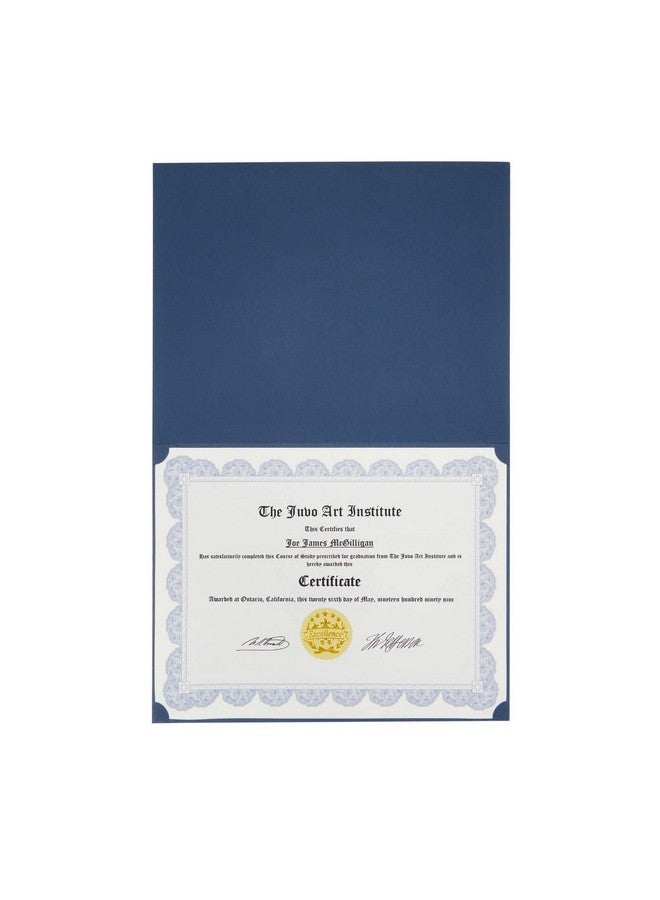 Sustainable Greetings 24Pack Navy Blue Certificate Holders Kit Includes Covers Lettersize Certificate Paper And Gold Seals For Graduation Student Awards And Employee Recognition (72 Pcs Set) - Image 5