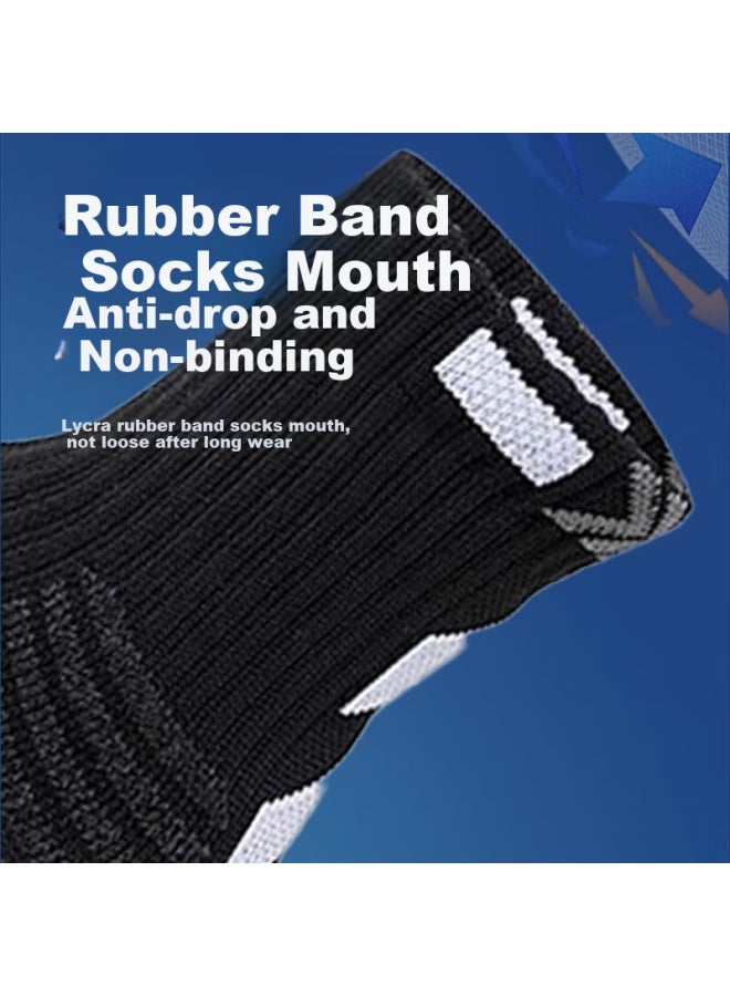 LANG SHA Langsha Men's And Children's Basketball Shock Absorption Anti-slip Sweat-absorbing Breathable Youth Boys Big Kids Running Sports Training Mid-tube Socks - Image 4