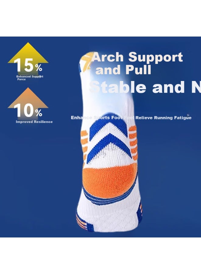 LANG SHA Langsha Men's And Children's Basketball Shock Absorption Anti-slip Sweat-absorbing Breathable Youth Boys Big Kids Running Sports Training Mid-tube Socks - Image 5
