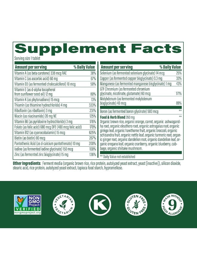 MegaFood Men'S 40+ One Daily Multivitamin For Men With Vitamin B, Vitamin D3, Selenium, Zinc & Real Food - Immune Support, Energy Metabolism, And Muscle & Bone Health – Non Gmo; Vegetarian - 90 Tabs  - Image 3