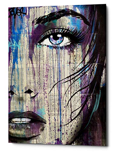 Epic Graffiti 'Indigo Feeling' by Loui Jover, Canvas Wall Art, 12"x18" - Image 1