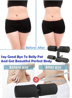 ISHWAZ Portable Sit Up Bar For 6 Pack Abs Core Workout, Ab Exercise And For Burning Fat And Calories, Self Suction Sit Up Assistant Device with 4 Adjustable Heights And Dual Sticks Design for Body Building  - Image 4