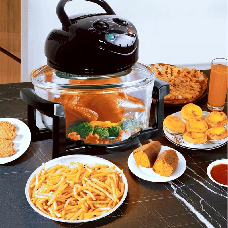 Delavala Delavala Premium MultiFunctional Halogen Oven CookerHealthy Air Fryer 1 3 Litre 60 Minute Timer SelfCleaning Function Temperature Controlled Machine with All Accessories  - Image 5