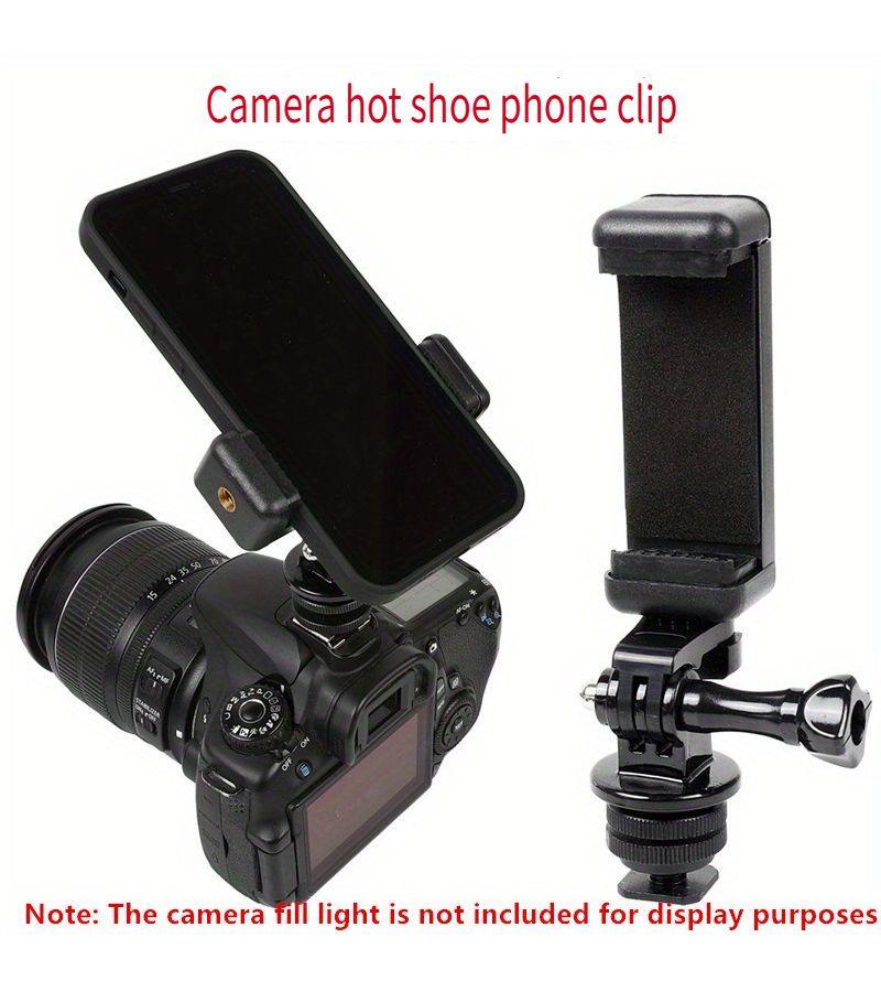 محول حامل ثلاثي القوائم للهواتف الذكية لكاميرات DSLR، حامل مراقبة بزاوية منخفضة، متوافق مع كاميرات Canon وNikon والكاميرات الرياضية، مع إضافات إضاءة تعبئة، مجموعة من 5 قطع من محولات الكاميرا، هيكل بلاستيكي متين، تجميع سهل، حامل للهاتف والكاميرا. - Image 1