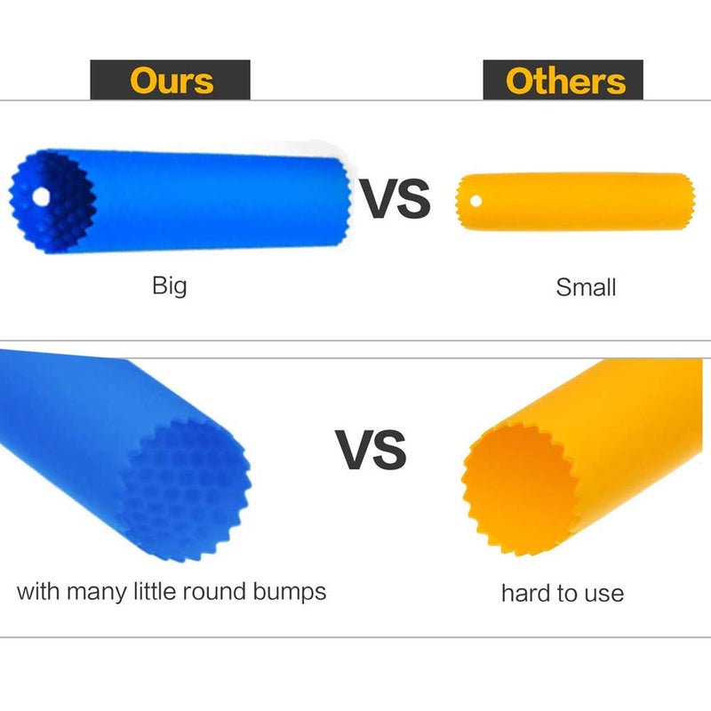 Sinnsally سنسالي لإزالة قشر الثوم، أداة تقشير الثوم بسهولة وسرعة مع أسطوانة سيليكون (3 ألوان) - Image 5