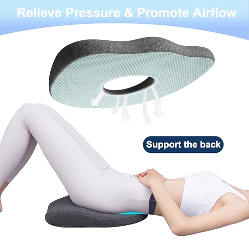 galactruly Bed Sore Cushions For Butt, Bedsore Pressure Relief Pillow for Sleeping and Sitting, Donut Pillow Cushion for Bed Sores on Buttocks, O Shaped Opening Tailbone Pillow, Butt Pillows For Sitting Tailbone - Image 3