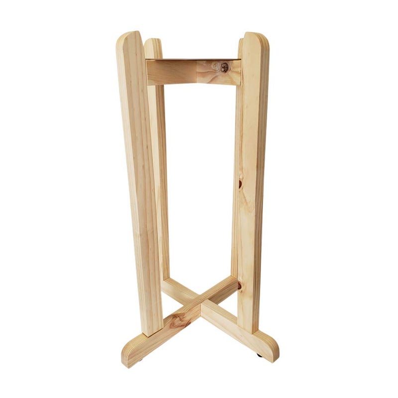 For Your Water For Your Water 27 Wood Painted Water Crock Dispenser Floor Stand  Natural Color 