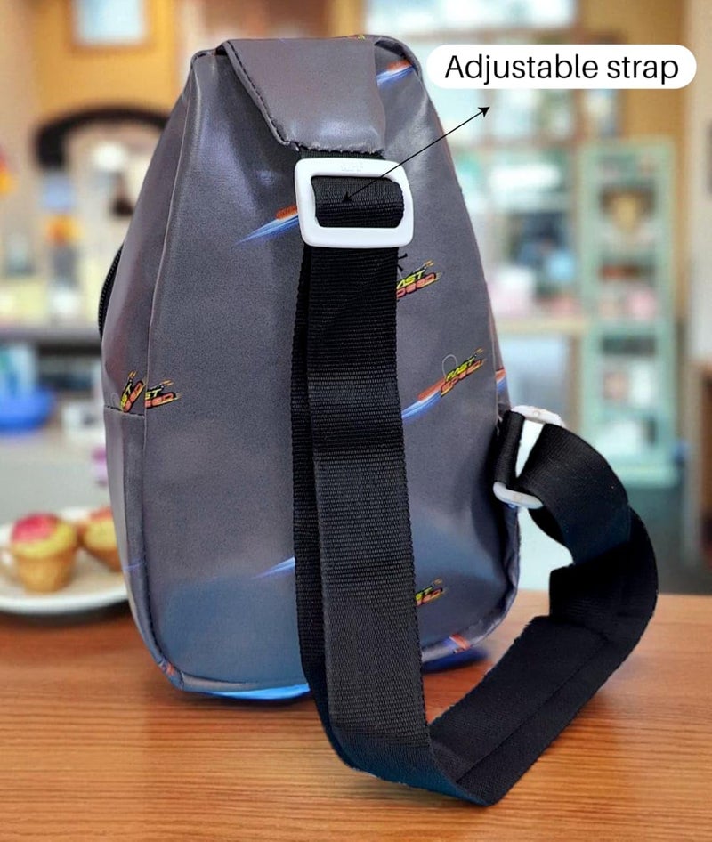 AMYCAUR 3D Cartoon Print Crossbody Bag For Boys & Girls (Pack Of 1) | Best Birthday Gift For Kids | Cheast Bag With Adjustable Strap For Outdoor, Travel, Picnic, Hiking, Cycling, One Shoulder Bag - Image 4
