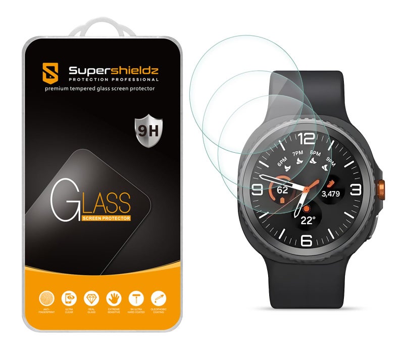 Supershieldz (3 Pack) Designed for Samsung Galaxy Watch 8 Classic (46mm) Tempered Glass Screen Protector, Anti Scratch, Bubble Free - Image 1