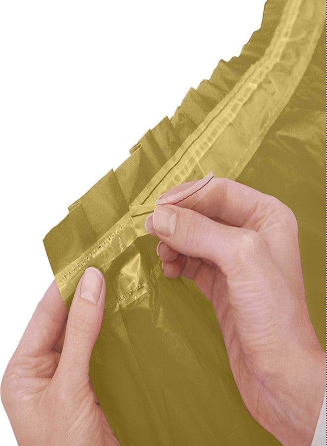 Party Dimensions Gold Plastic Table Skirt 29" x 14' Rectangular Party - Image 3