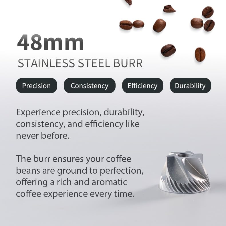 1ZPRESSO 1Zpresso J Manual Coffee Grinder Silver Capacity 35g with Assembly Stainless Steel Conical Burr - Numerical Internal Adjustable Setting  - Image 3
