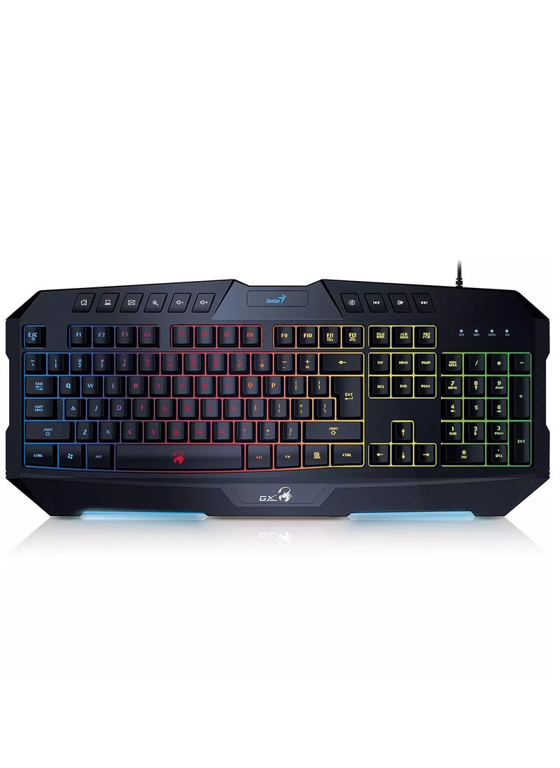 Scorpion K20 RGB Rainbow Gaming Mechanical feel Keyboard - FN combination shortcut function key - - pzsku/Z904ED5B4B17406B69AEAZ/45/_/1740065440/97355971-3b41-411d-8586-b4f25da846b5