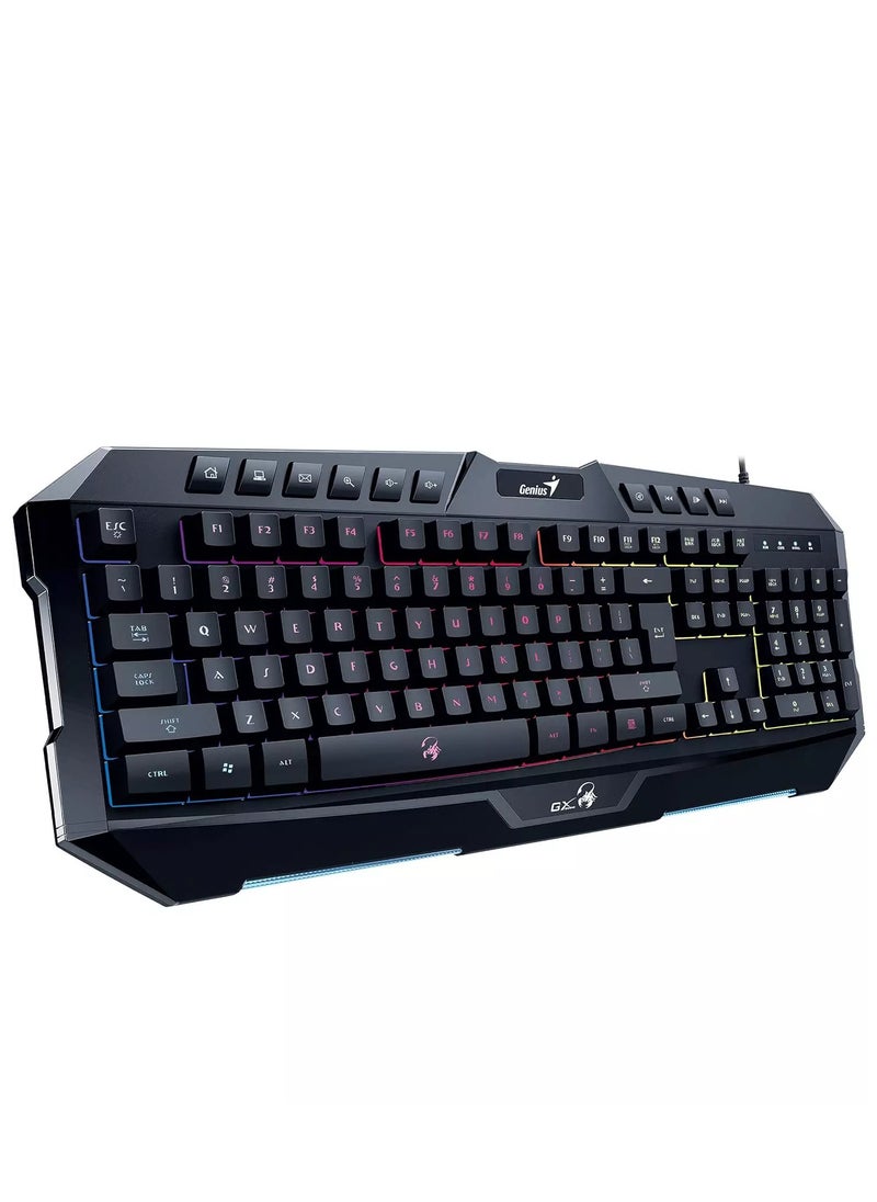 Scorpion K20 RGB Rainbow Gaming Mechanical feel Keyboard - FN combination shortcut function key - - pzsku/Z904ED5B4B17406B69AEAZ/45/_/1740065451/d012f4a9-2373-4ed1-9ca0-98f23f3e48c2