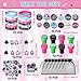 Capoda 110 Pcs Music Party Favor Supplies Kit Media Theme Gift Bag Filler Silicone Bracelets Button Pins Music Keychains Stampers Stickers for Boys Girls Birthday Party Decorations Supplies - Image 4