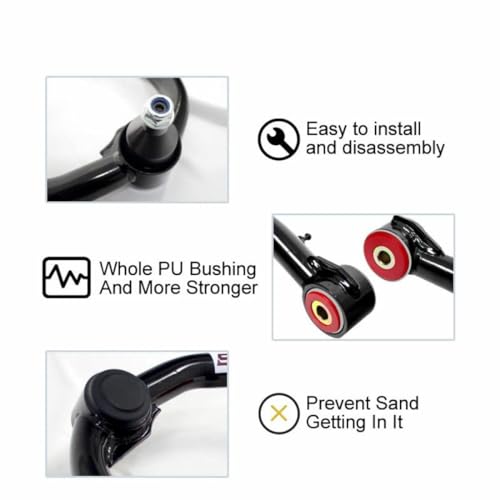 BST BSSP BST BSS Pair Front Upper Control Arms for 2011-2023 Ram 1500 2"-4" Lift Kit Tubular Suspension Arms Compatible with D-ODGE Ram 1500 2006-2010 4WD 4x4 w/Ball Joints - Image 3