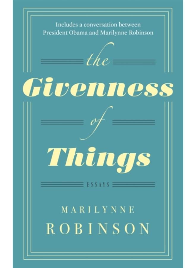 The Givenness Of Things 
