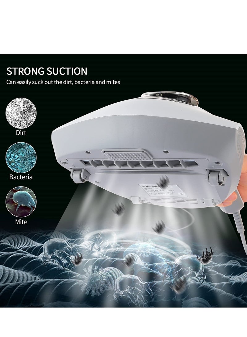 Barakah Bed Mites Collector, Handheld Portable Uv Mite Remover Strong Suction Power Can Efficiently Clean Mattresses, Pillows, Sofas and Carpets - Image 3
