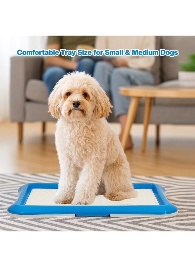 NNC PETS Dog potty tray with Detachable plastic grid and Non-slip bottom, Indoor puppy toilet training pad holder, Ideal for Small to Medium Dogs, 65 cm (Blue) - Image 5