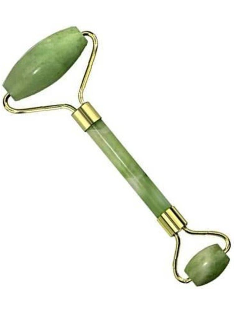 Jade Roller for Skin Care - 100% Natural Jade Stone - Anti Aging Facial Massage Roller and Diminishes Double Chin JR6 - Image 1