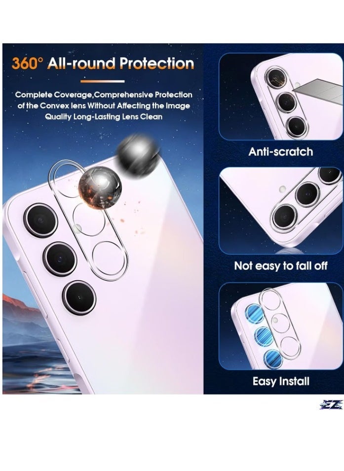 ELTRAZONE Privacy Screen Protector for Samsung Galaxy A35 5G – 2-Pack Tempered Glass with 2 Camera Lens Protectors, 9H Hardness Anti-Spy, Anti-Scratch, Bubble-Free Tempered Glass Protection for Ultimate Privacy - Image 2