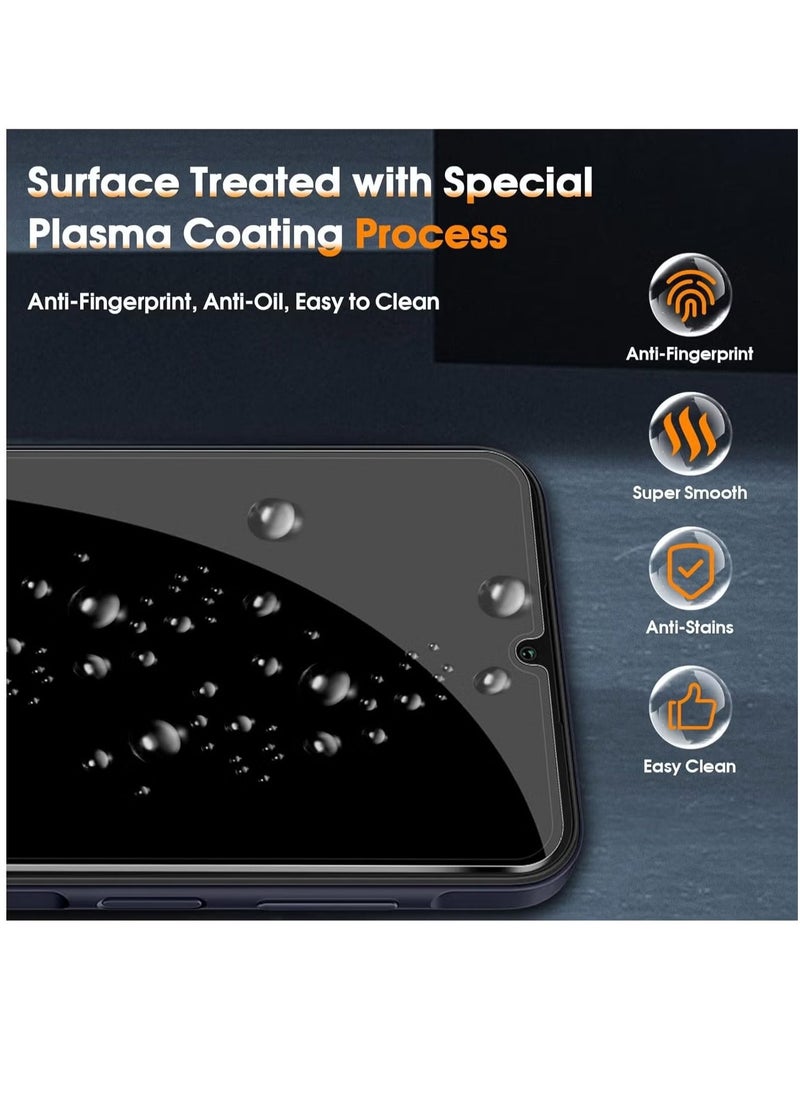 ELTRAZONE Privacy Screen Protector for Samsung Galaxy A35 5G – 2-Pack Tempered Glass with 2 Camera Lens Protectors, 9H Hardness Anti-Spy, Anti-Scratch, Bubble-Free Tempered Glass Protection for Ultimate Privacy - Image 4