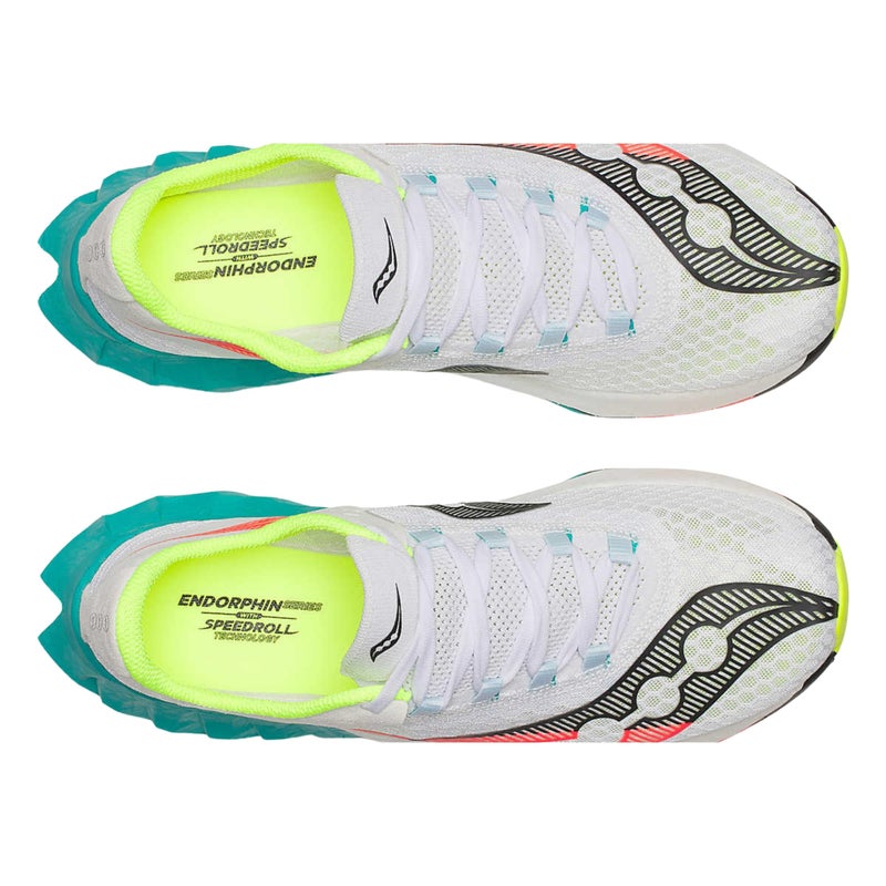 Saucony Men's Endorphin Pro 4 Sneaker, White/Mutant, 11 - Image 4
