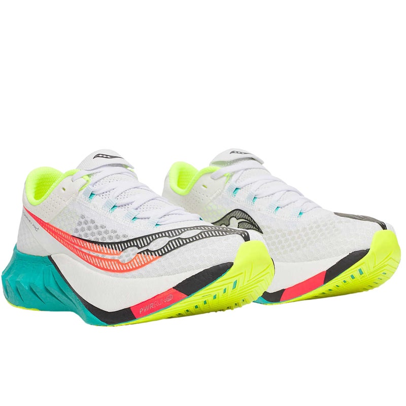 Saucony Men's Endorphin Pro 4 Sneaker, White/Mutant, 11 - Image 3