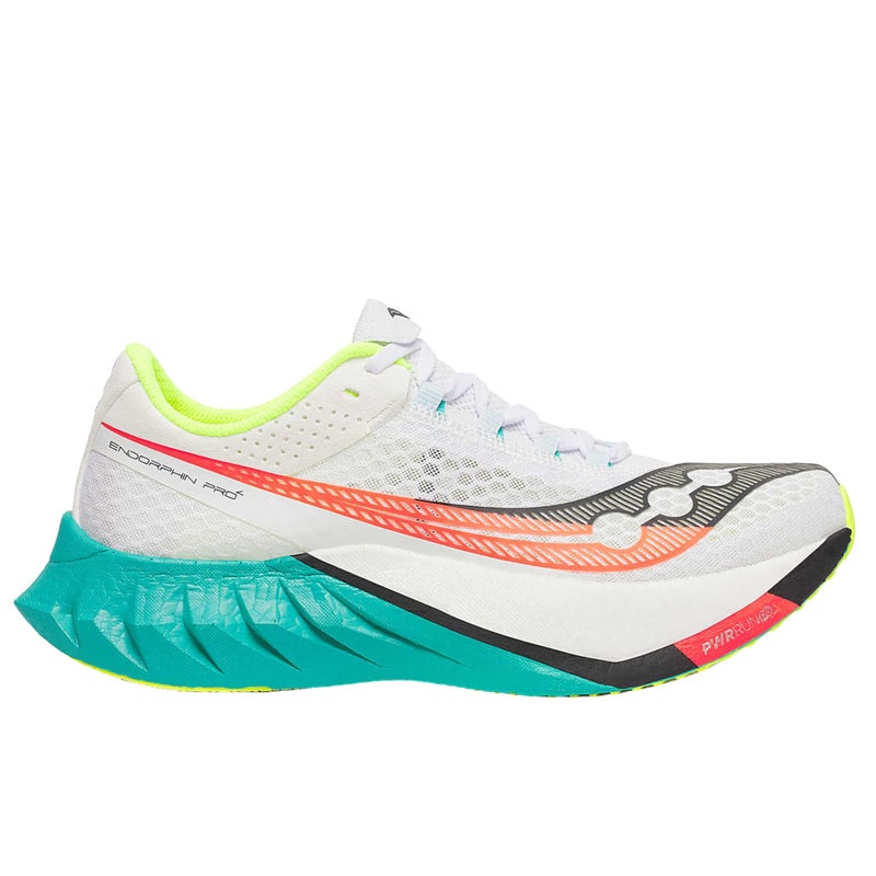 Saucony Men's Endorphin Pro 4 Sneaker, White/Mutant, 11 - Image 2