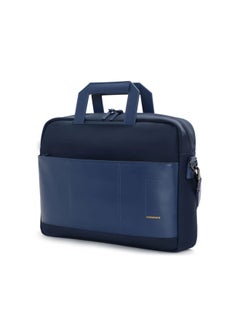 Mokobara MOKOBARA The Briefcase With Adjustable Shoulder Strap Vegan Leather, Water Resistant, Blue, Fits upto 15.6" Laptops (Unisex, Surf Camp)  - Image 1