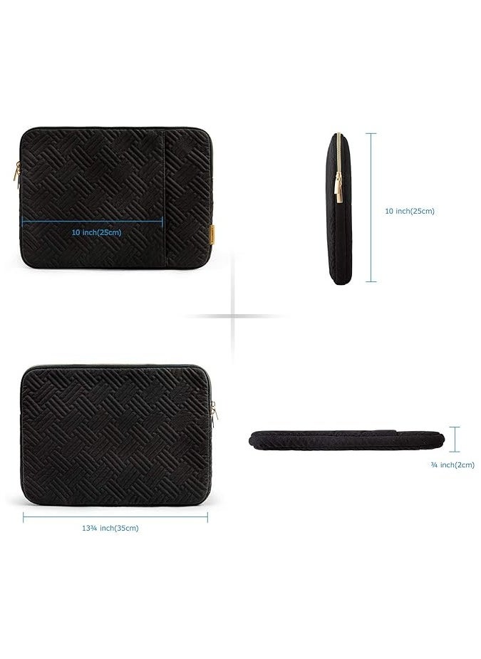 BAGSMART Laptop Sleeve Bag Fits 13-13.3 inch Notebook Computer Water Repellent Protective Case Cover with Pocket, Black  - Image 5