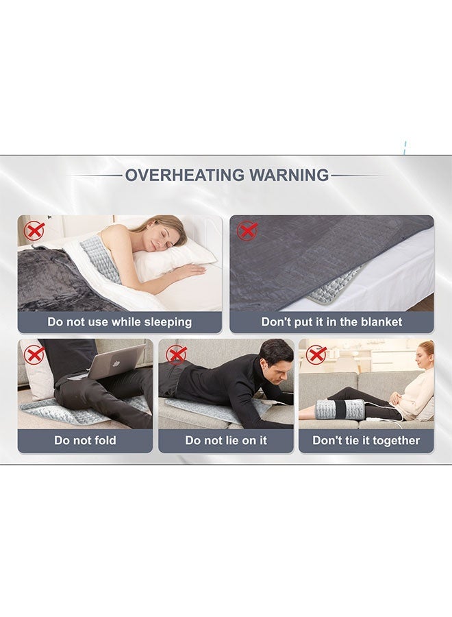 وسادة تدفئة كهربائية، وسادة تدفئة كهربائية للظهر والتشنجات، ضغط ساخن عميق الاختراق، تحكم متعدد في درجات الحرارة، حماية آمنة من الحرارة الزائدة، قابلة للغسل في الغسالة - Image 4