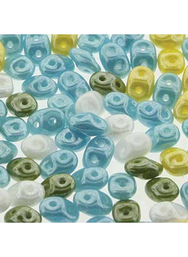 SuperDuo Dandelion Summer Mix 2.5X5Mm 2 Hole Beads Czech Glass Seed Beads 100 Gram Bag - Image 2