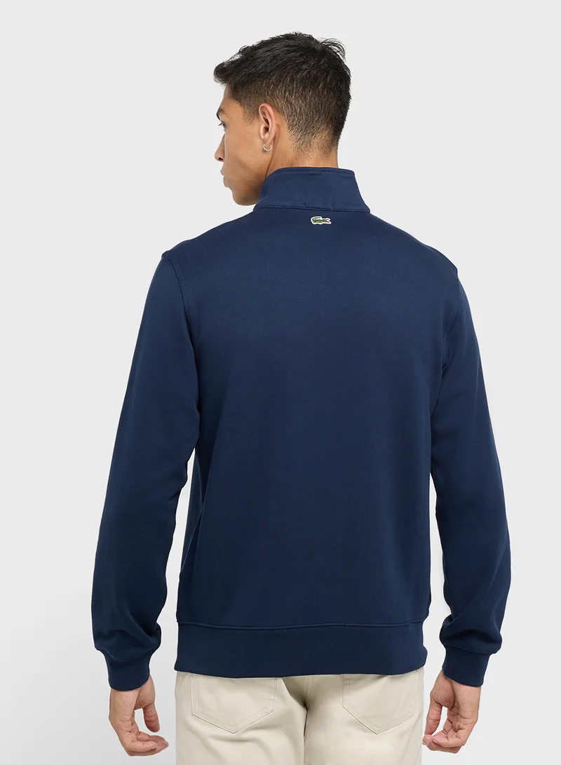LACOSTE Crew Neck Graphic Sweatshirt