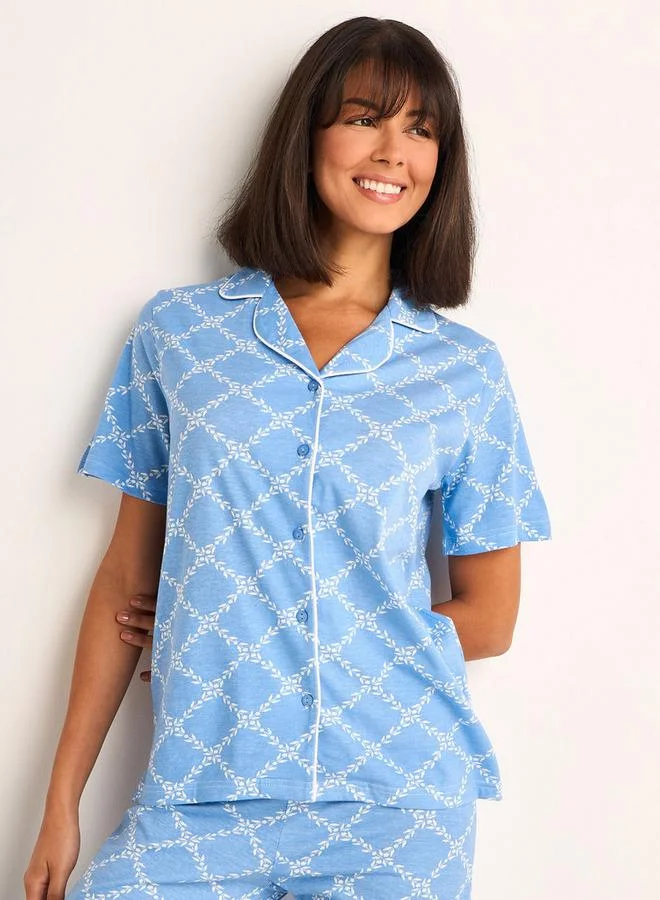 سبلاش فيڤ Pyjama Set Button Down Shirt and Pants