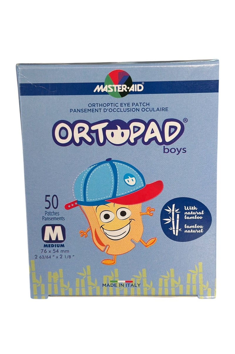 Master Aid Ortopad Boys Eye Patches, 50/Box (Medium Size Blue Camo Pack - Image 2