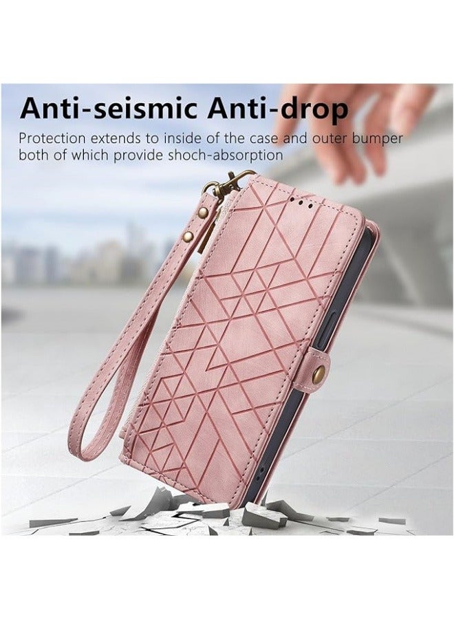 Case Compatible with Motorola Moto Edge 50 Ultra, [Anti-fall Anti-Scratch] Fashion Flip Wallet Case Leather Card Slots and Kickstand for Woman Man  - Image 5