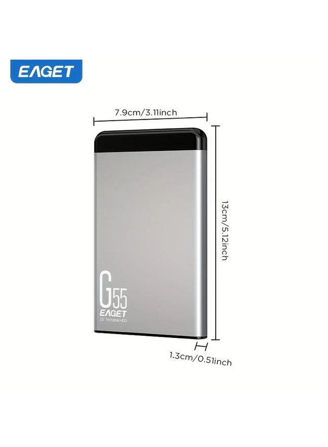 Eaget G55 500GB Portable External Hard Drive Mechanical Storage Backup for Laptop - Image 2