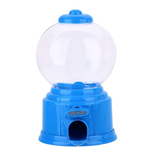 Magnusdeal Magnusdeal Plastic Round Mini Candy Gumball Jelly Beans Sugar Vending Machine Snack Dispenser Cute Sweets Mini Candy Machine Bubble Gumball Dispenser Coin Bank Not IncludedBlueStandard - Image 2