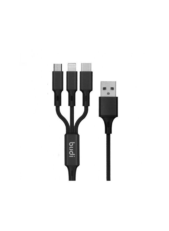 بودي شاحن سيارة 12 واط مع كيبل 3 في 1 بطول 1 متر - Image 2