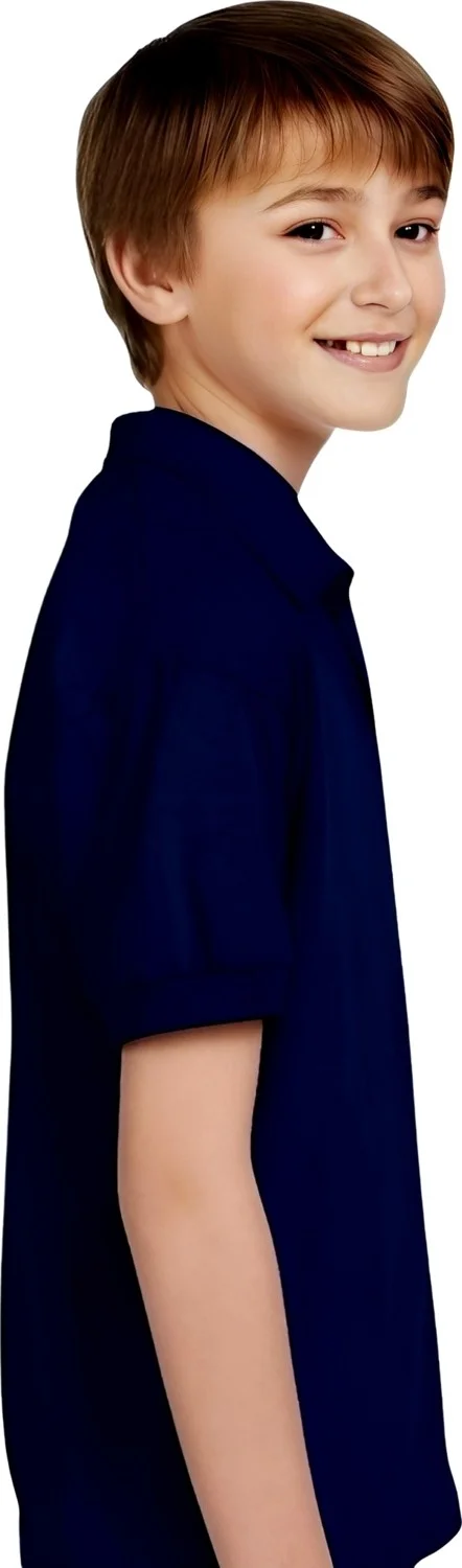 Tezzgelsin Boys Cotton Polo Collar T-Shirt Daily and School Uniform School T-Shirt
