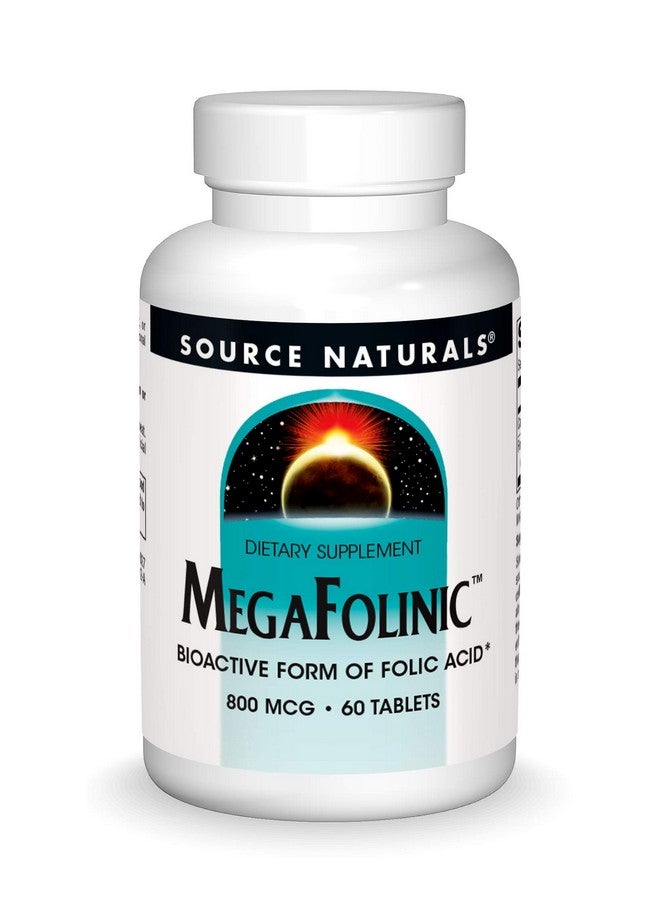 سورس ناتشورالز مصدر طبيعي MegaFolinic 800mcg - 60 قرصًا - Image 1