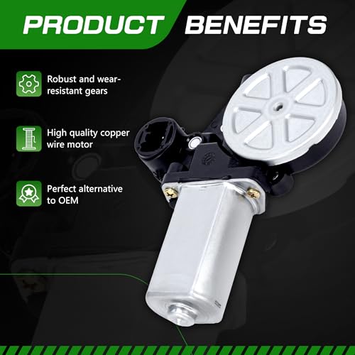 TCFWED Power Window Motor Compatible with Toyota Camry 2002-2006,RAV4 2001-2005,Highlander 2001-2007 & Scion xA 2004-2006,Front Driver Side,2-pin Plugs,Replace # 47-10009,85720-33120,85720-32150 - Image 4