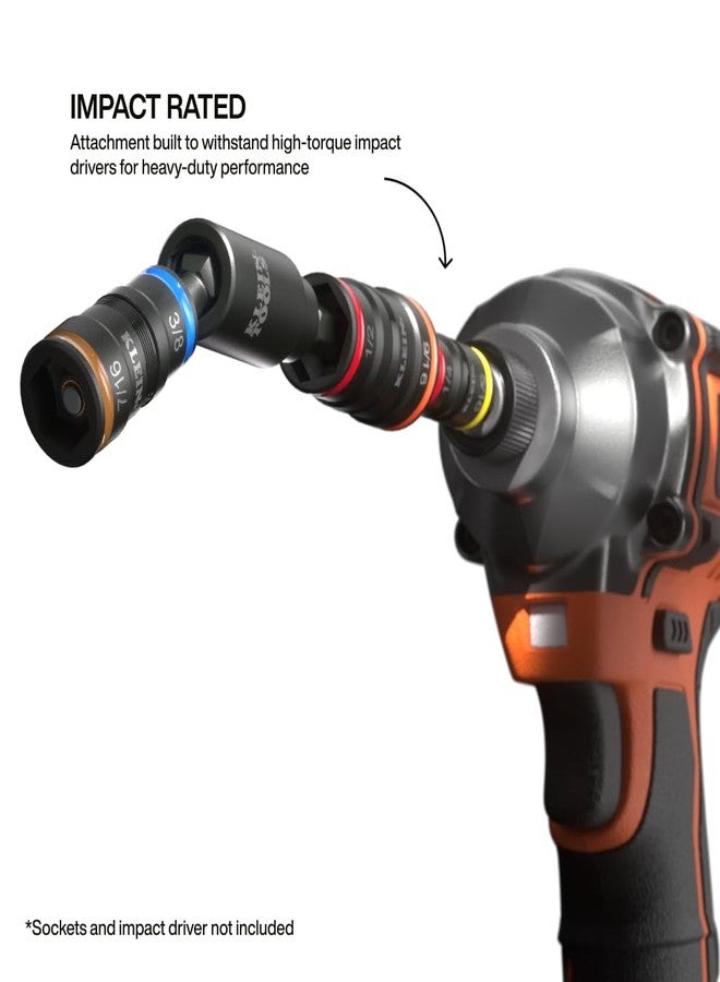 كلاين تولز محول دوار بمقبس قلاب من كلاين تولز 32980، رأس دوار بزاوية 25 درجة، متوافق مع المقبس القلاب، مقاوم للصدمات - Image 5