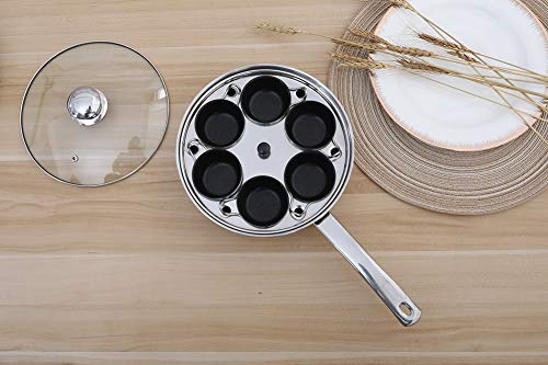 RUNZI Egg Poacher Pan - Stainless Steel Poached Egg Cooker – Perfect Poached Egg Maker – Induction Cooktop Egg Poachers Cookware Set with 6 Nonstick Large PFOA FREE Egg Poacher Cups and Silicone Spatula… - Image 2