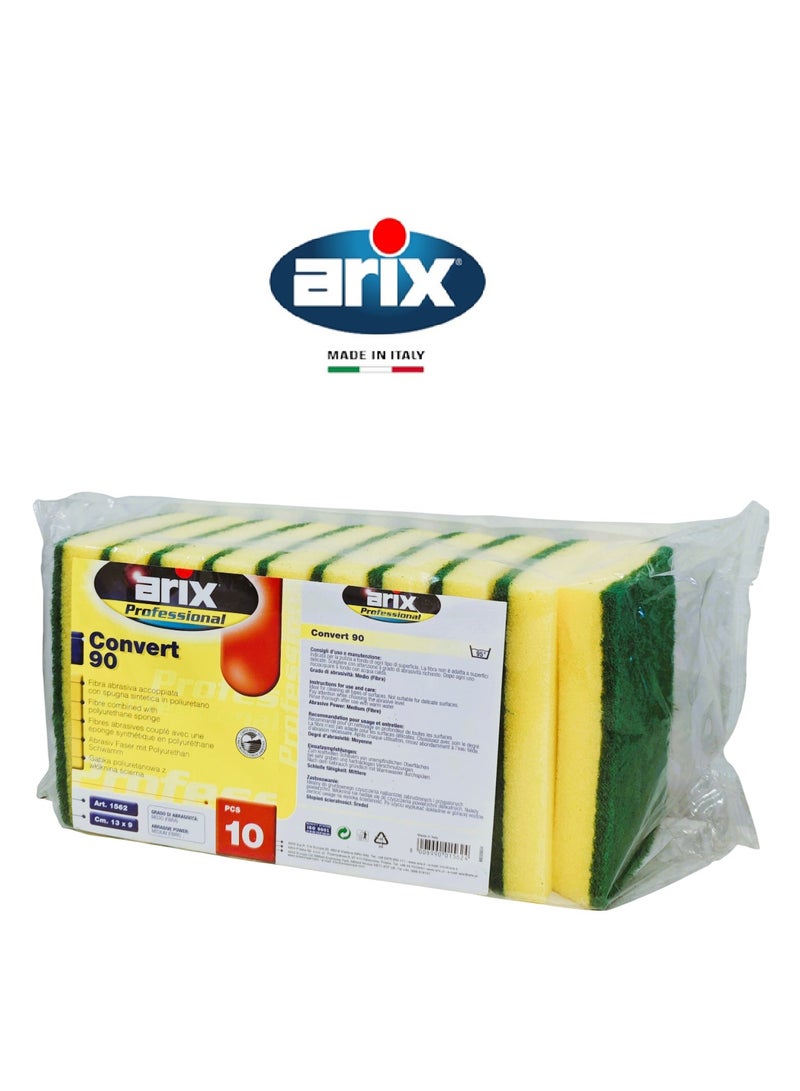 Arix Professional Convert 90 Medium Quality Sponge Scourer – Antibacterial & Heavy-Duty Cleaning - Image 2