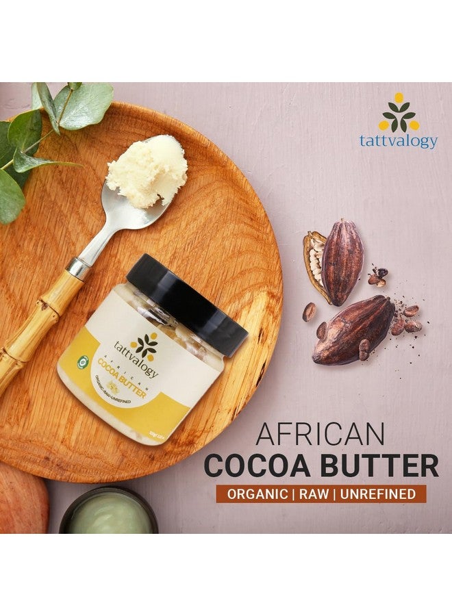 Tattvalogy African Cocoa Butter | Organic, Raw & Unrefined | Moisturizer | For Body Lotion, Stretch Marks, Lip Balms, DIY Creams & Moisturizer | Ideal For Men & Woman | In Plastic Jar - 100 GM - Image 3