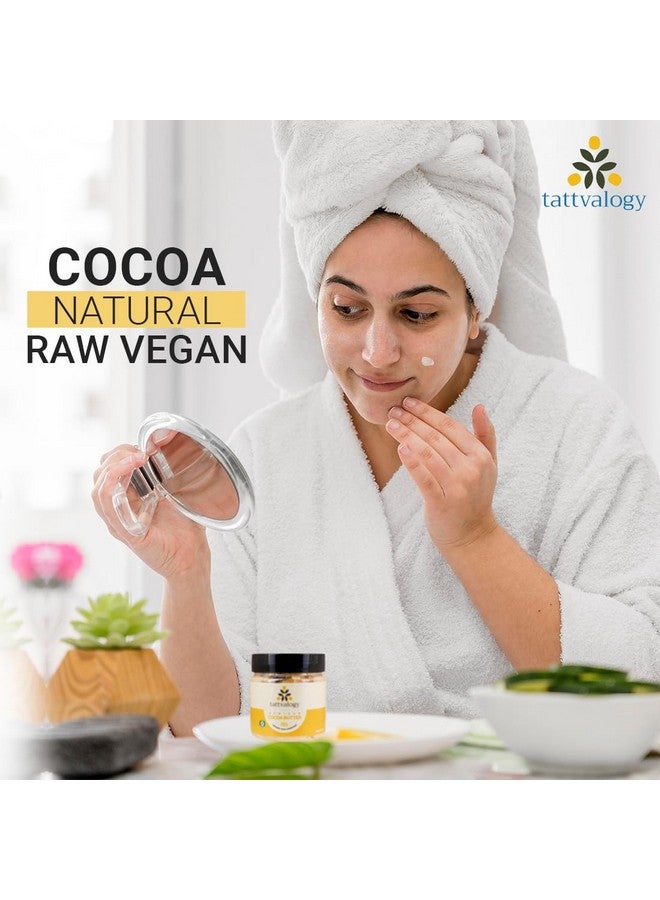 Tattvalogy African Cocoa Butter | Organic, Raw & Unrefined | Moisturizer | For Body Lotion, Stretch Marks, Lip Balms, DIY Creams & Moisturizer | Ideal For Men & Woman | In Plastic Jar - 100 GM - Image 4