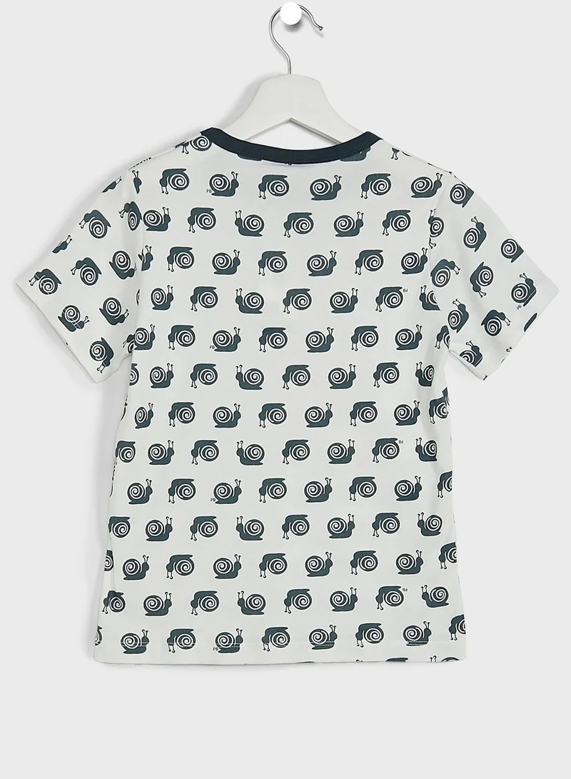 Petit Bateau Kids Snail Print Pyjama Set