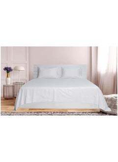 Hotel Collection HOTEL COLLECTION WHITE Double Flat Sheet with 2 Pillow Cases 220x240 cm  - Image 1
